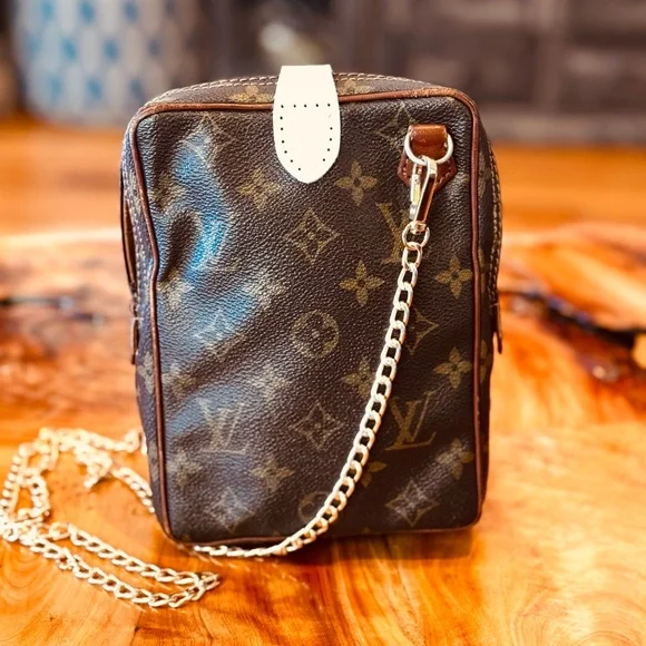 Louis vuitton amazon mini crossbody bag repurposed vintage - Picture 4 of 16